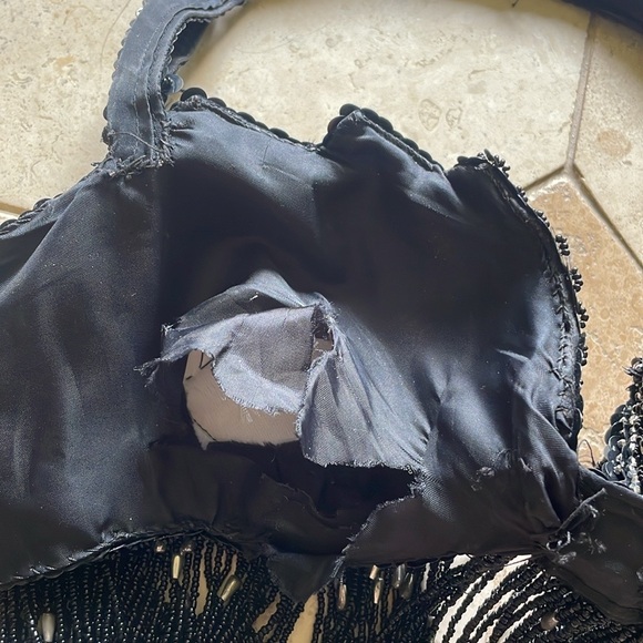 Black Silver Beaded Sequin Belly Oriental Dance Costume Black Green Satin Skirts - Picture 14 of 16